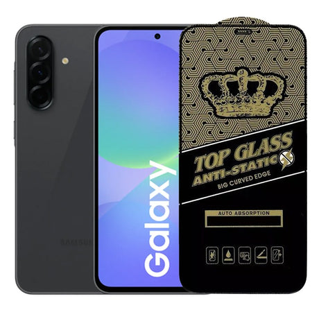 Folie Sticla Securizata pentru Samsung A36, Vivimall, Sticla ESD Antistatic, Sticla de Protectie pentru Samsung Galaxy A36, Margini negre, Transparent - vivimall.ro