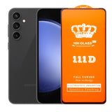 Folie Sticla Securizata pentru Samsung Galaxy S23 FE, Vivimall, Sticla de Protectie Compatibila cu Samsung Galaxy S23 FE, Full Cover 111D, HD, Margini Negre, Transparenta - vivimall.ro