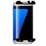 Folie Sticla Securizata pentru Samsung Galaxy S7, Full Face V2, Transparenta HD, lipici pe margine, 9H, Negru - vivimall.ro