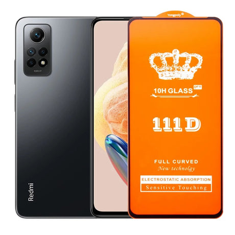 Folie sticlă securizată Xiaomi Redmi Note 12 Pro, Full Cover 111D, margini negre – vedere frontală