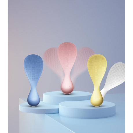 Lingura de Orez Termorezistenta cu Baza Antialunecare, Vivimall, Albastra, Ideala pentru Preparare si Servire - vivimall.ro