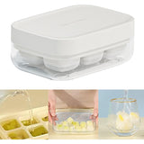 Forma Pentru Gheata Cu Presa Din Silicon Alimentar, 6 Cuburi, Caserola Pentru Depozitare, Usor De Folosit Si Curatat, 10.5 X 7.5 X 4.1 Cm - vivimall.ro