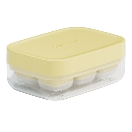 Forma Pentru Gheata Cu Presa Din Silicon Alimentar, 6 Cuburi, Caserola Pentru Depozitare, Usor De Folosit Si Curatat, 10.5 X 7.5 X 4.1 Cm - vivimall.ro