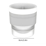 Forma pentru Gheata, Flippy, Sfera XL 6 cm, Silicon Alimentar Premium, Reutilizabila, Topire Lenta pentru Whiskey si Cocktail, Design Stackable, Alb