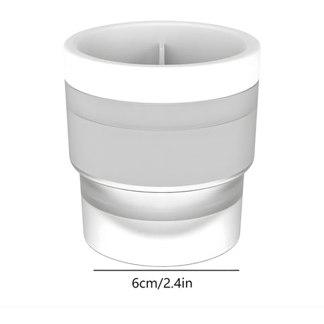 Forma pentru Gheata, Flippy, Sfera XL 6 cm, Silicon Alimentar Premium, Reutilizabila, Topire Lenta pentru Whiskey si Cocktail, Design Stackable, Alb