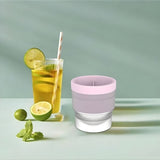 Forma pentru Gheata, Flippy, Sfera XL 6 cm, Silicon Alimentar Premium, Reutilizabila, Topire Lenta pentru Whiskey si Cocktail, Design Stackable, Roz