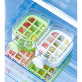 Forma de Gheata, Vivimall, 2in1, Tip Sticla cu Pai, 500 ml, 12 Cuburi, 16.3 x 10.8 x 8 cm, Verde - vivimall.ro