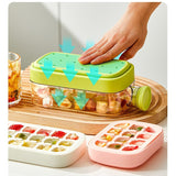 Forma de Gheata, Vivimall, 2in1, Tip Sticla cu Pai, 500 ml, 12 Cuburi, 16.3 x 10.8 x 8 cm, Verde - vivimall.ro