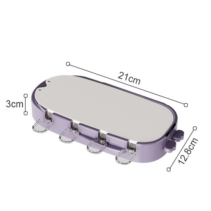 Forma Pentru Inghetata 4 Compartimente, Forme Cu Animalute, Materialsilicon Si Abs, 21 X 12.8 X 3Cm - vivimall.ro