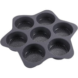 Forme De Silicon Pentru Copt, 7 Forme Rotiunde, Pentru Burgeri Si Prajituri, 38.5 X 4 Cm - vivimall.ro