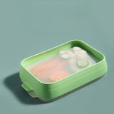 Recipient de Depozitare Alimente, Vivimall, Etans, pentru Frigider, din Plastic, Mentinere Proaspata, Reutilizabil, Rezistent la Temperaturi Extreme, 22x14.7x5 cm, Verde - vivimall.ro