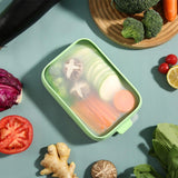 Recipient De Depozitare Alimente, Etans, Pentru Frigider, Din Plastic, Mentinere Proaspata, Reutilizabil, Rezistent La Temperaturi Extreme, 22X14.7X5 Cm, Verde - vivimall.ro
