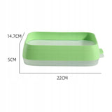 Recipient De Depozitare Alimente, Etans, Pentru Frigider, Din Plastic, Mentinere Proaspata, Reutilizabil, Rezistent La Temperaturi Extreme, 22X14.7X5 Cm, Verde - vivimall.ro