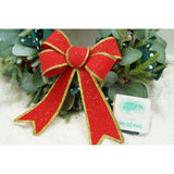 Funda pentru brad, Rosie, cu margini aurii, 15 x 23 cm, PVC, Vivimall - vivimall.ro