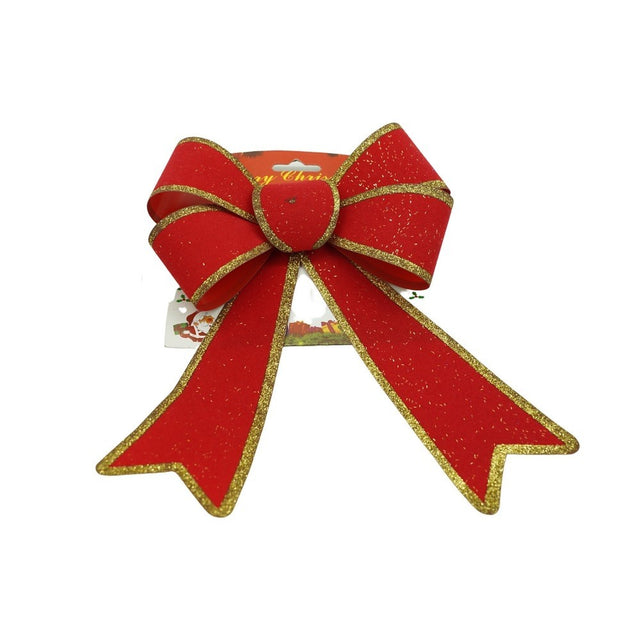 Funda pentru brad, Rosie, cu margini aurii, 15 x 23 cm, PVC, Vivimall - vivimall.ro