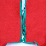 Covoras pentru bradul de Craciun Vivimall, lana, rosu/verde, 90 cm - vivimall.ro