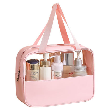 Geantă Cosmetice, Pentru Voiaj Sau Organizare, Material PVC Textil, Impermeabilă, Portabilă, 30 x 21 x 12 cm - vivimall.ro