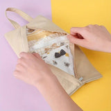 Geanta de Depozitare, Vivimall, Pentru Haine Mici, Lenjerie, Sosete, Cosmetice, Impermeabila, cu Maner, 10x20x3 cm, Crem - vivimall.ro