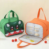 Geantă Frigorifică, Vivimall, cu Desene Animat 3D, Portabilă pentru Copii, de Prânz, din Pânză Oxford, 27.5x18x20 cm, Model Tigru, Portocaliu - vivimall.ro