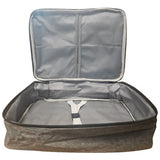 Geanta pentru Depozitare Acte si Documente, Vivimall, 1 Compartiment mare cu Curele Interioare, Impermeabila, 37 x 10.5 x 27 cm, Gri - vivimall.ro