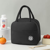 Geanta Termica pentru Pranz, Vivimall, Multifunctionala, Compartimentata, Impermeabila, cu Manere, Buzunar Exterior, 22x14x19 cm, Negru - vivimall.ro