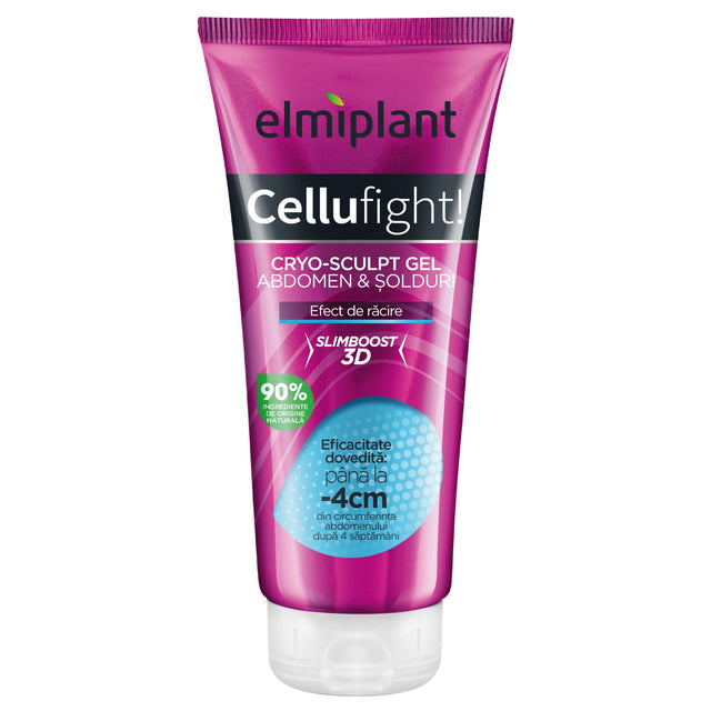 Gel Anticelulitic, Elmiplant, Cellufight Cryo Sculp, 200 ml - vivimall.ro