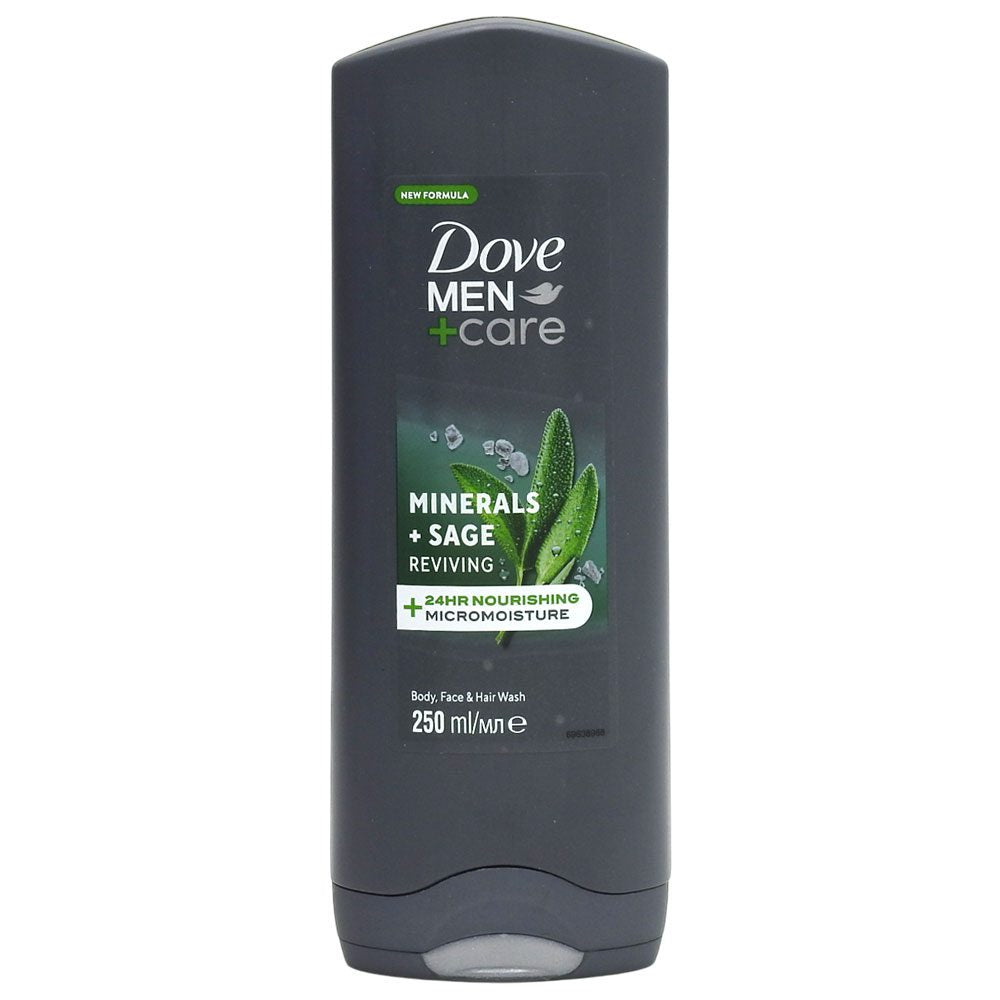 Gel de Dus, Dove, 250 ml Men Minerals Sage
