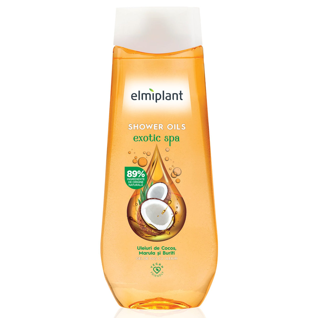 Gel de Dus, Elmiplant, Cu Ulei de Cocos, 400 ml - vivimall.ro
