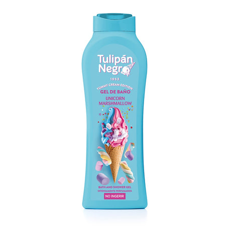 Gel de duş Unicorn Marshmallow, Tulipan Negro, 650 ml, curăţare delicată