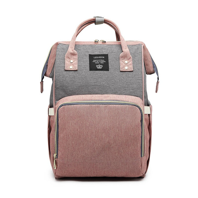 Раница за майки, сиво-розова | MommyBag 4