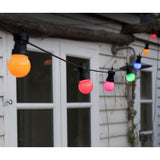 Ghirlanda Luminoasa, Vivimall, fara Transformator, 10 m, 20 LED-uri Model Bulb, Interconectabila, IP65, Multicolor - vivimall.ro