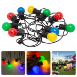 Ghirlanda Luminoasa, Vivimall, fara Transformator, 10 m, 20 LED-uri Model Bulb, Interconectabila, IP65, Multicolor - vivimall.ro