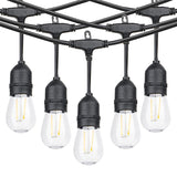 Ghirlanda Luminoasa, Vivimall, cu Transformator, 10 m, 10 LED-uri Model Bulb, Interconectabila, IP44, Alb Cald - vivimall.ro