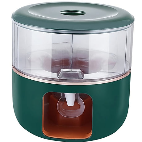 Dozator de apa Vivimall, 3 compartimente rotative, capacitate mare de 6l, verde - vivimall.ro