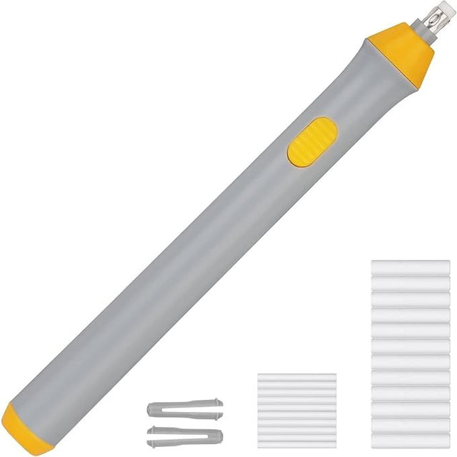 Radiera Electrica, Vivimall, pentru Schite si Arta, Grosime Varf 3 mm/5 mm, Baterii 2 x AA (neincluse), din ABS, Gri - vivimall.ro