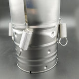 Presa din inox Vivimall, pentru preparat sunca presata, cu capac, dimensiune reglabila in 3 trepte, 15 x 15 x 18 cm, argintiu - vivimall.ro