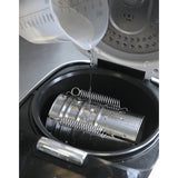 Presa din inox Vivimall, pentru preparat sunca presata, cu capac, dimensiune reglabila in 3 trepte, 15 x 15 x 18 cm, argintiu - vivimall.ro