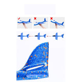 Avion Planor Din Polistiren In Punga, Lungime 47 Cm, Cu Lumini Pe Cap - vivimall.ro