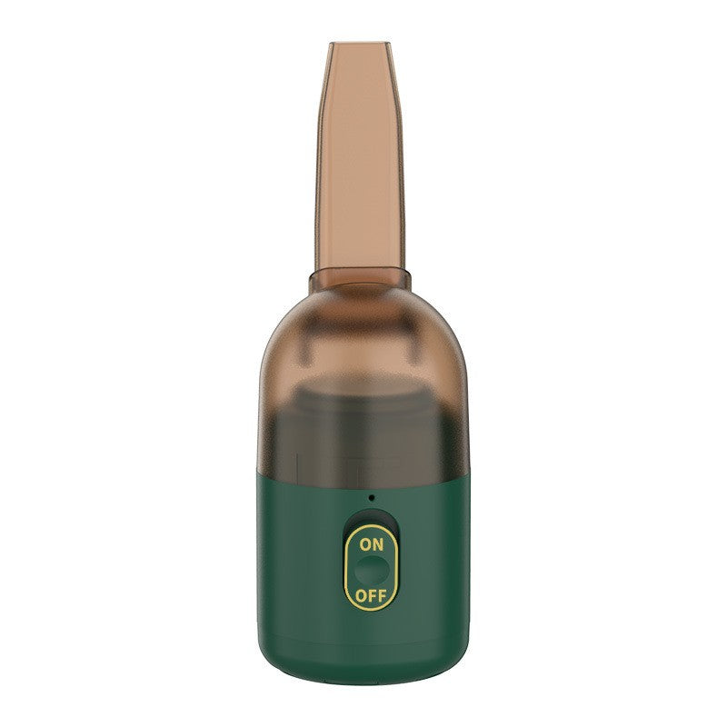 Aspirator Portabil pentru Automobil, Vivimall, Aspirator mic fara Fir, pentru Casa si Masina, incarcare USB, 2 in 1, 16.3x6 cm, Verde - vivimall.ro
