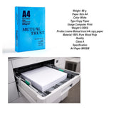 Hartie Copiator A4 Mutual Trust, Flippy, 80 g/mp, 500 coli/top, 210 x 297 mm, Hartie Multifunctionala pentru Imprimanta si Copiator, Hartie Universala pentru Birou - vivimall.ro
