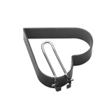 Set 4 Forme Pentru Ou Din Otel, Strat Antiaderent, Diametru 7.5 Cm, Cu Maner Din Abs, Negru - vivimall.ro