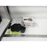 Dozator Hexagonal cu Suport pentru Shoturi, Vivimall, 6 Pahare, Set Complet cu Ambalaj si Cutie, Dispenser, Divizor, Joc de Baut, Negru - vivimall.ro