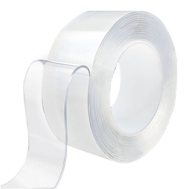 Banda Dublu Adeziva, Vivimall, Transparenta, Rezistenta la Apa, Reutilizabila, Tehnologie Nano, 50mm x 1mm x 5m, Fara Urme - vivimall.ro