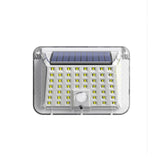 Lampa Solara De Perete, 90 Led-Uri Smd, Senzor De Miscare, Ip65, 1200Mah, Material Abs, Lumina Alb Rece, Alb - vivimall.ro