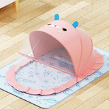 Husa Anti-Tantari, Vivimall, Pliabila, Protectie 360 Grade, Parasolar, 0-1 An, 60 x 55 x 5 cm, Roz - vivimall.ro