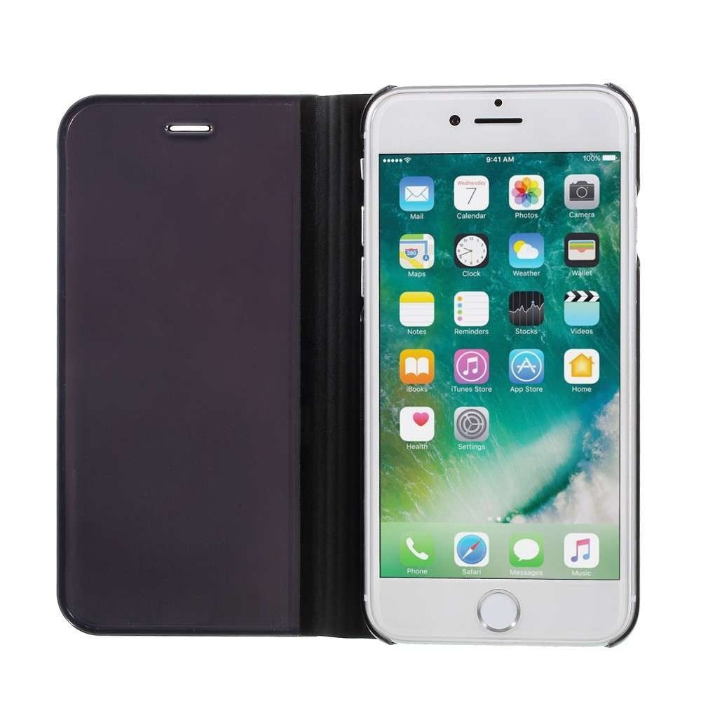 Husa Apple iPhone 11 Flip Cover Oglinda Negru - vivimall.ro