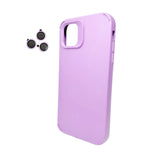 Husa Apple iPhone 13 Pro, Vivimall, din Silicon Lichid, Interior din Microfibra, Lentile Fosforescente de Protectie Camera, Anti Amprenta, Rezistenta la Socuri, Mov - vivimall.ro