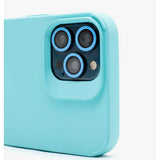 Husa Apple iPhone 14, Vivimall, din Silicon Lichid, Interior din Microfibra, Lentile Fosforescente de Protectie Camera, Anti Amprenta, Rezistenta la Socuri, Bleu - vivimall.ro