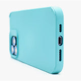 Husa Apple iPhone 14 Pro, Vivimall, din Silicon Lichid, Interior din Microfibra, Lentile Fosforescente de Protectie Camera, Anti Amprenta, Rezistenta la Socuri, Bleu - vivimall.ro