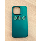 Husa Apple iPhone 14 Pro, Vivimall, din Silicon Lichid, Interior din Microfibra, Lentile Fosforescente de Protectie Camera, Anti Amprenta, Rezistenta la Socuri, Verde - vivimall.ro